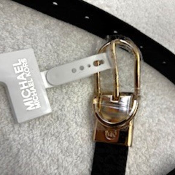 Michael Kors leather MK logo belt NWT Size 2X - Picture 2 of 7